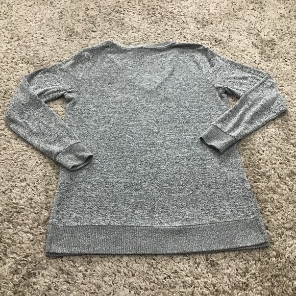 Lucky Brand Unisex Light Summer Sweater Grey Size Small Long Sleeve - Picture 10 of 10